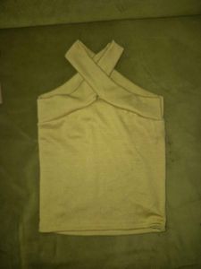 Cross Halter Neck Sleeveless Top