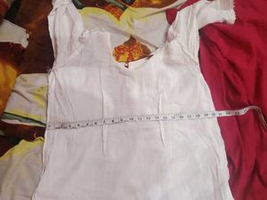 combo pack 2 Elegant White Kurta Set with Pink sal