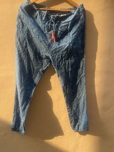 Blue Printed Palazzo Pants
