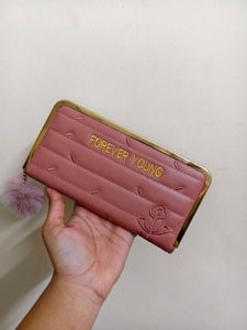 Forever Young Pink Quilted Wallet