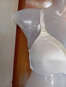 Elegant satin bra with snake print trim