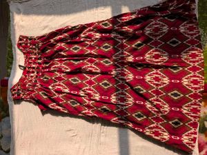 Patterned Sleeveless Dress