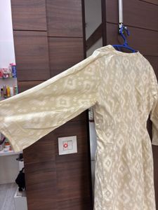 Elegant Beige Printed Kurta
