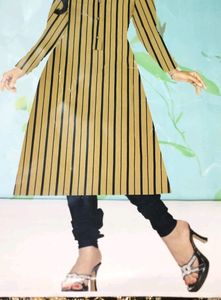 Kurti 1 piece linean cream latest fancy/western/Un