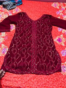 partywear kurta set with dupatta