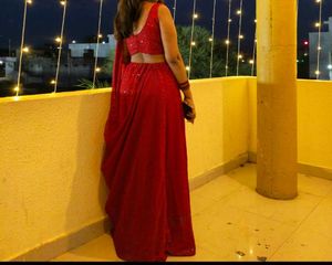 Stunning Red Sequined lehenga