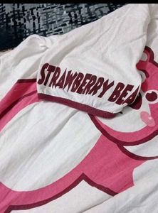 Cute Pink Bear Graphic T-Shirt
