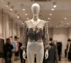 Leopard Print Long Sleeve Top(Get a freebie)