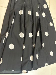 Black &amp; White Polka Dot Dress