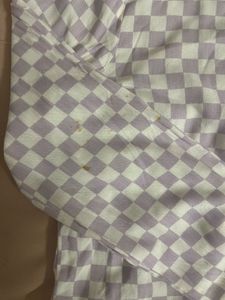 checkered long-sleeve button-down shirt