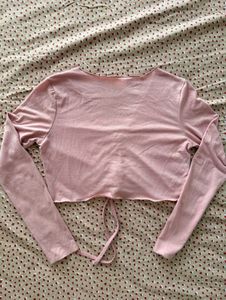 🩷🩷 Pink Ruched Long Sleeve Top
