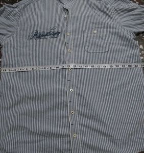 Men's Striped Button-Down Shirt