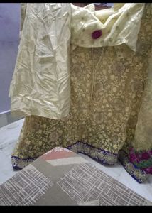 Net Designer Saree With Blouse Peticoat No Return