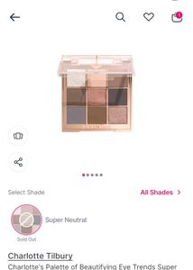 Charlotte Tilbury Eyeshadow Palette ,New unopened