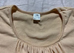 Cute Beige Crop Top