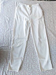 Classic White Straight Leg Pants
