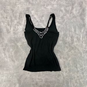 Sparkly Black Tank Top