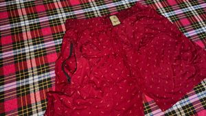 combo offer - red shorts with blue kapri