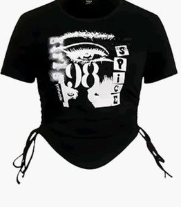 Y2K Spice Girl Graphic Crop Top