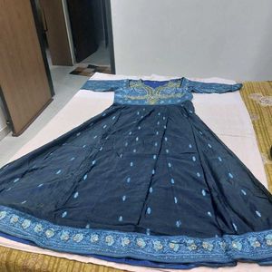 Beautiful Navy Blue Ethnic Gown