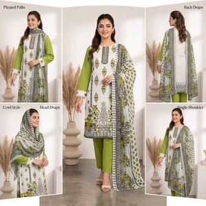 PRELOVED PAKISTANI FLORAL SUIT 3PCS 🌿
