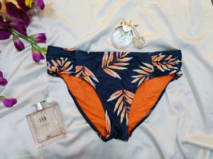 🇳🇿💫🎀Stylish Leaf Print Bikini Bottom