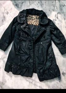 Chic Black Ruffled Jacket