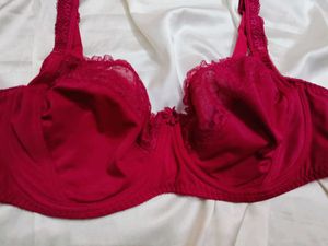 🇳🇿💫🎀Lace Trimmed Red Bra