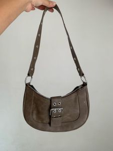 h and m brown shoulder bag