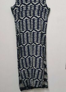 Boho Abstract Print Sleeveless kurta