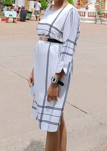 Elegant White one piece dress
