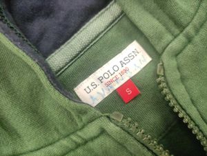 U.S. Polo Assn. Green Zip Hoodie