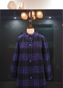 Purple Plaid Coat