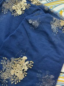 Embroidered Net febric 2 peices