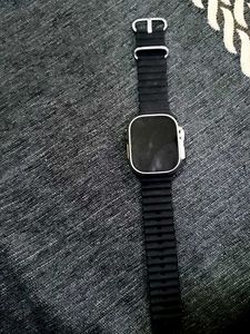Apple Watch with black strap