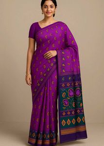 Mix Saree Purple
