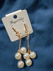 Elegant Pearl Drop Earrings