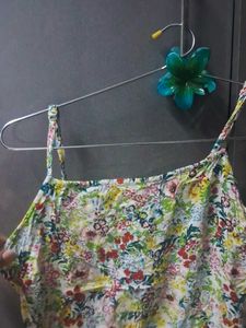White floral beach dress