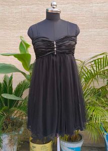 Elegant Black Tulle Dress