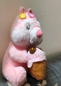 Cute Pink Chipmunk cake Plush Toy
