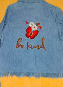 Embroidered Denim Shirt