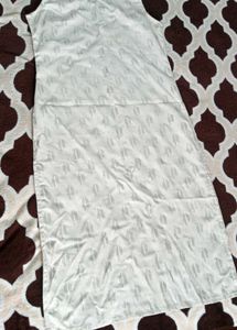 White Printed Sleeveless Kurta