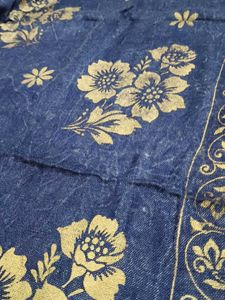 Elegant Blue &amp; Gold scarp