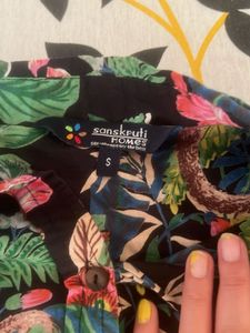 Tropical Print Shirt and Pant