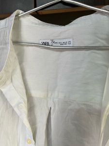 Zara White Long Sleeve Shirt
