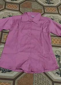 Chic Pink Button-Up Shirt