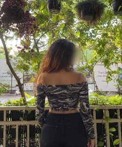 Stylish Off-Shoulder Mesh Top