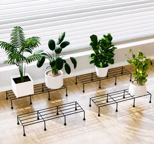 ✨4 Pack combo Modern Black Metal Plant Stand Set❣️