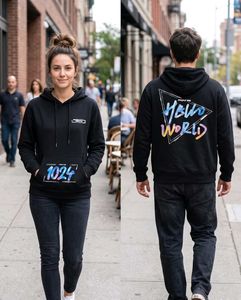 Hello World Graphic Hoodie