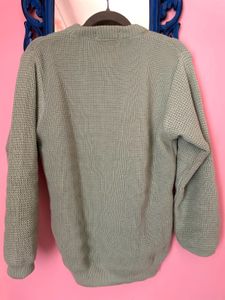 Sage Green Unisex Knit Sweater